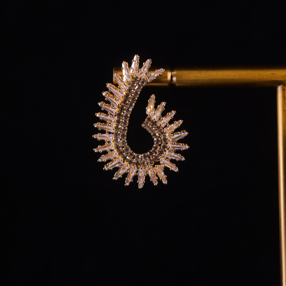 "AMARA" Golden Twirl Earrings