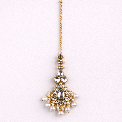 "AMIRA" Sheesh Mahal Kundan Set