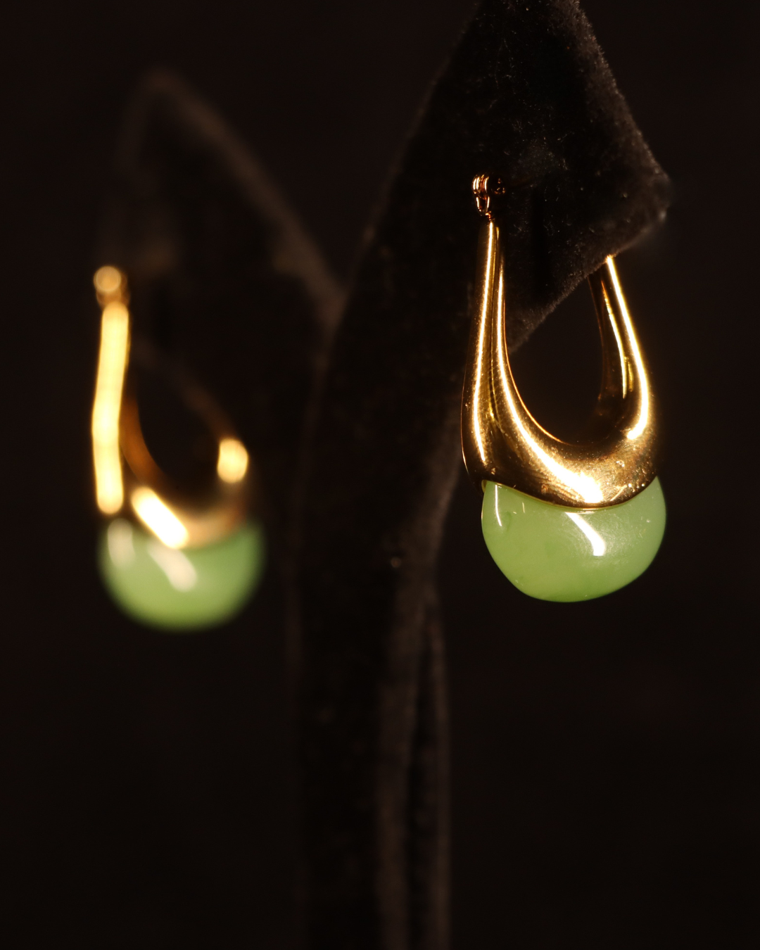 "VIENNA" Pine Moonstone Earrings