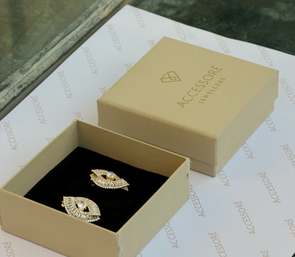 "VIENNA" Diamond Crust Earrings