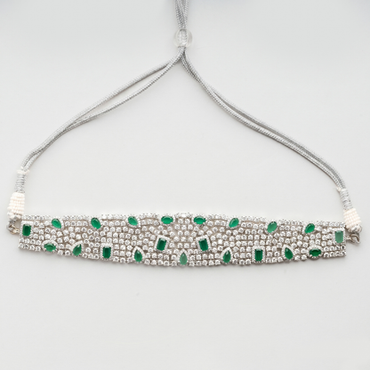 Emerald Couture Diamond Choker Set