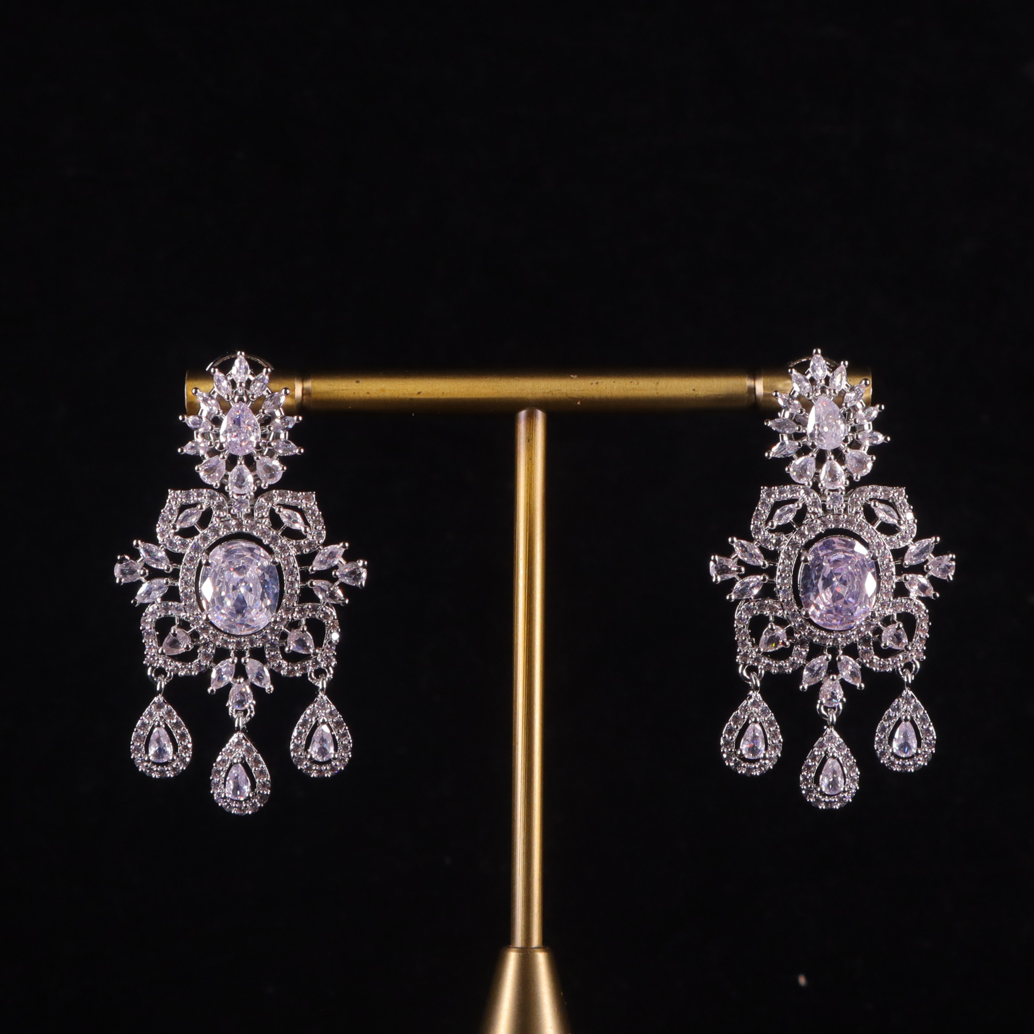 "AMARA" Pink Diamond Earrings