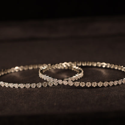 "VIENNA" Diamond Bangle (Pair of 2)
