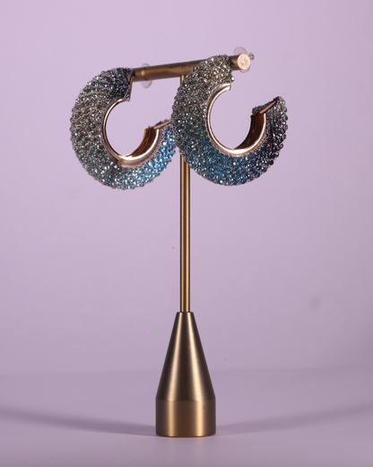 "VIENNA" Mystic Lavender Crescent Earrings