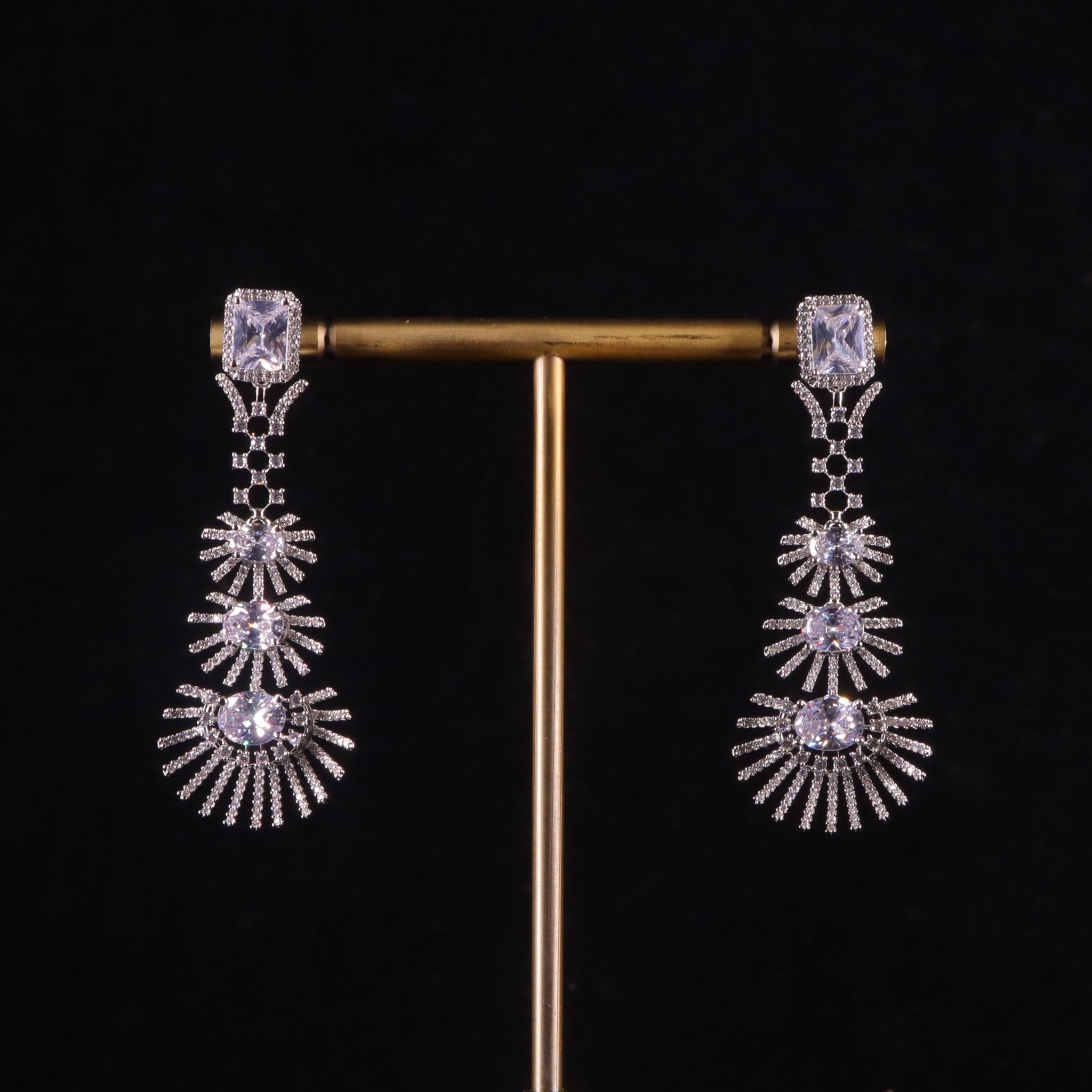 "AMARA" Palm Frost Earrings