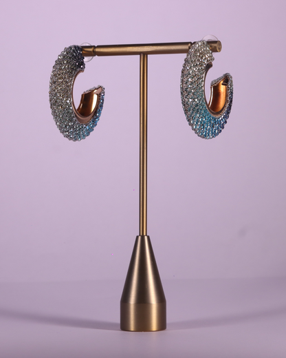 "VIENNA" Mystic Lavender Crescent Earrings