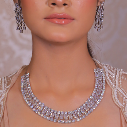 "DMONDE" Plush Diamond Necklace Set