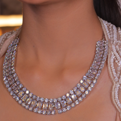 "DMONDE" Plush Diamond Necklace Set