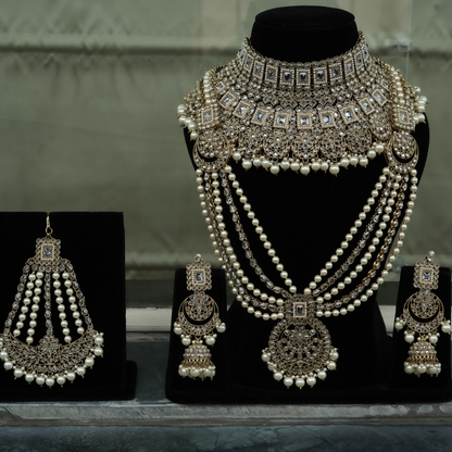 "KYARA" Moonshine White Full Bridal Set (9 pcs)
