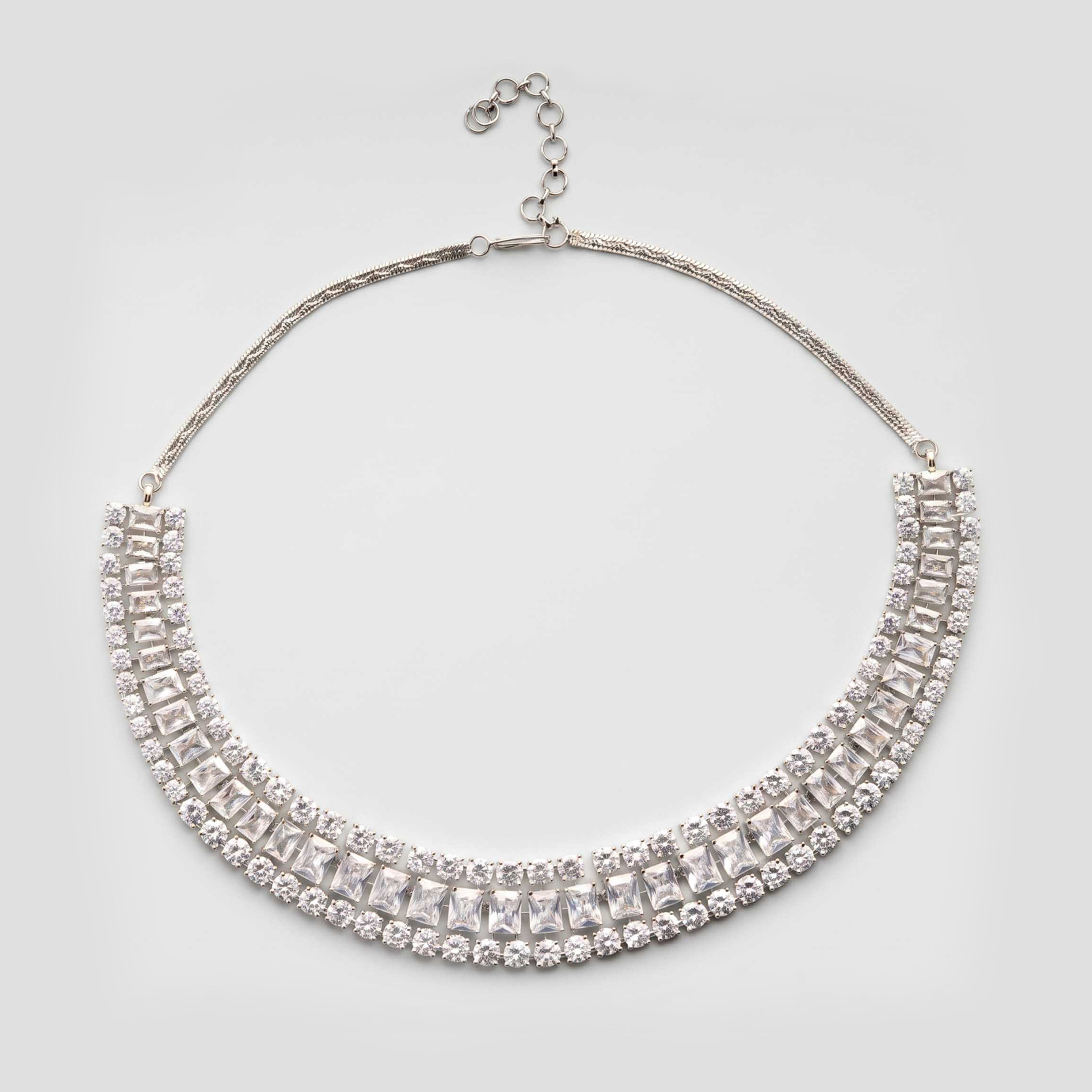 Plush Diamond Necklace Set