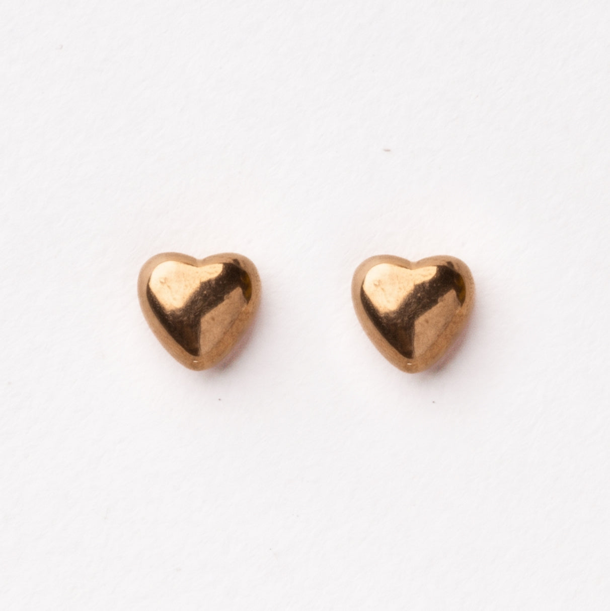 Gold Heart Earrings