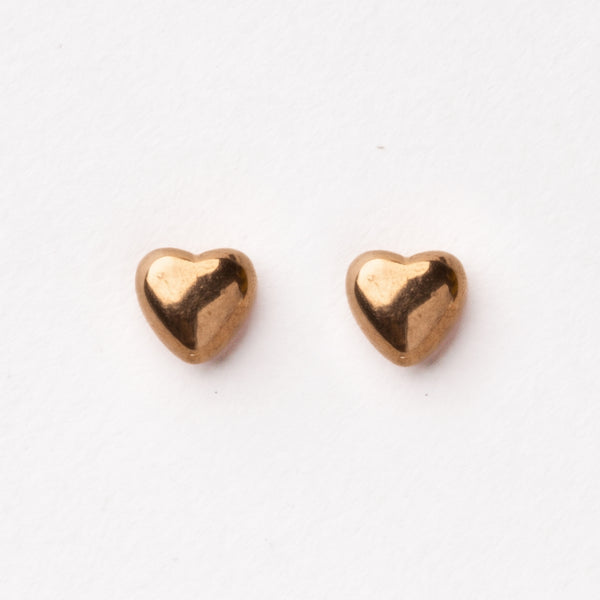 Gold Heart Earrings