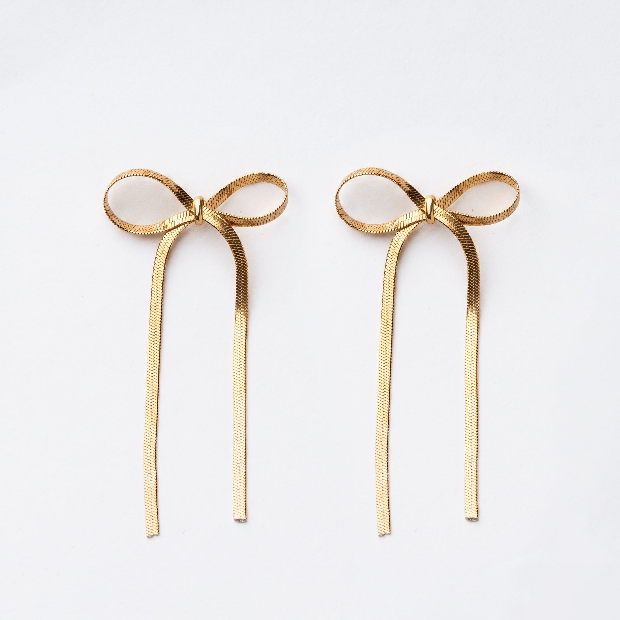 Golden Bow Earrings