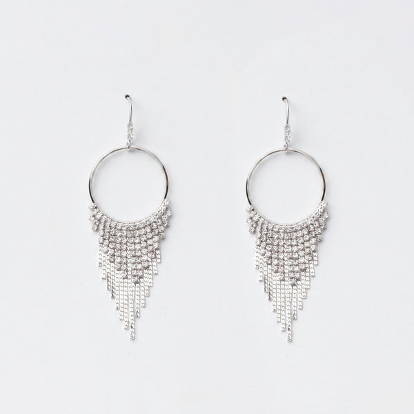 Diamond Fringe Earrings