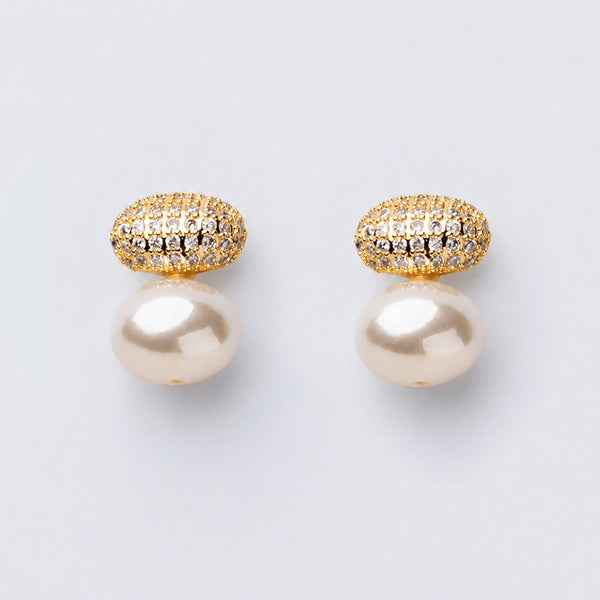 Golden Pearl Earrings