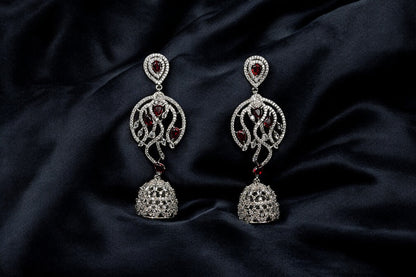 "AMARA" Ruby Red Earrings