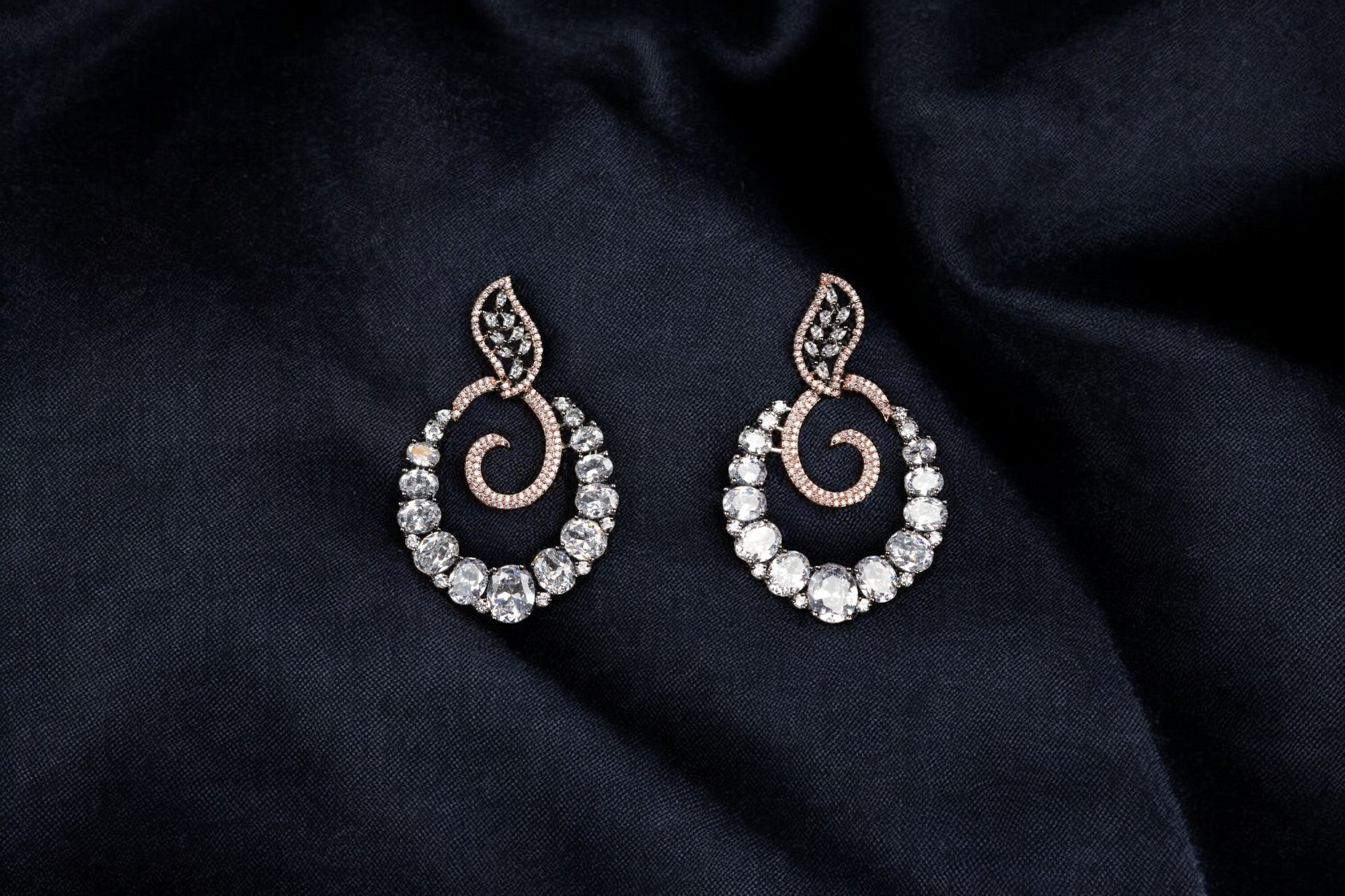 "AMARA" Rustic White Earrings