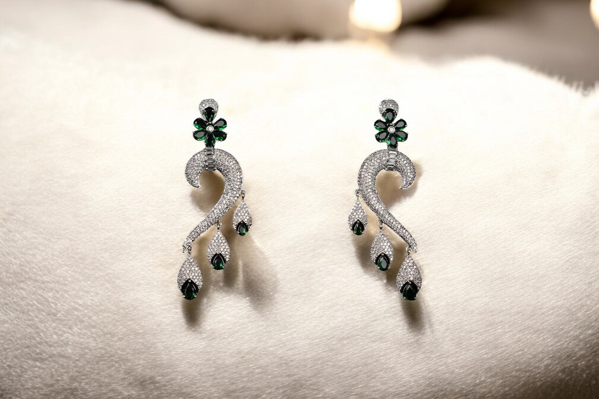 "AMARA" Slytherin Earrings