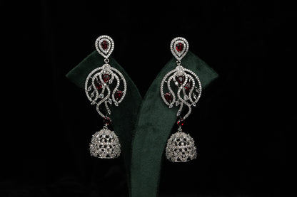 "AMARA" Ruby Red Earrings