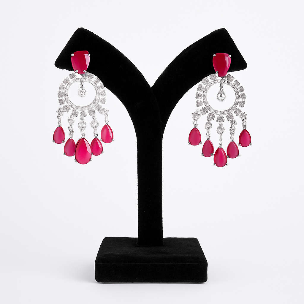 "AMARA" Diamond Ruby Earrings