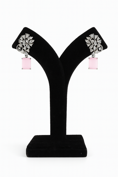 "AMARA" Pink Crust Earrings