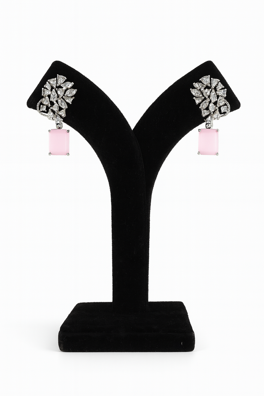 "AMARA" Pink Crust Earrings