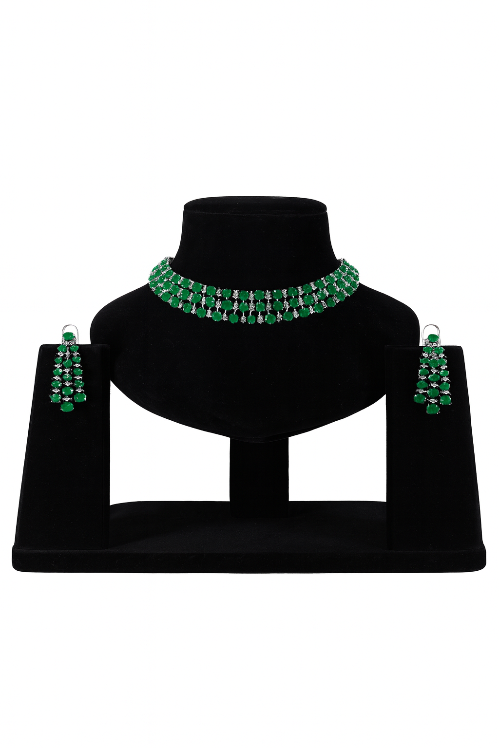 "DMONDE" Reverié Emerald Necklace Set