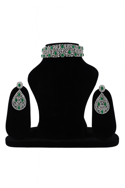 Emerald Couture Diamond Choker Set
