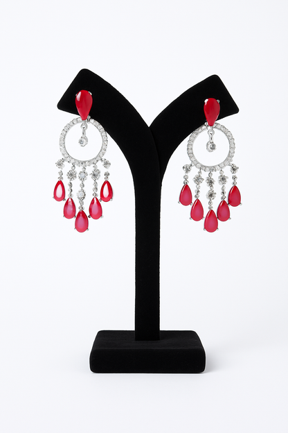 "AMARA" Diamond Ruby Earrings
