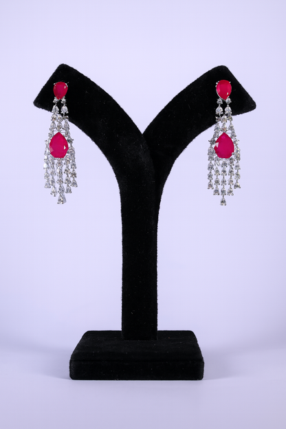 "AMARA" Celeste Ruby Earrings