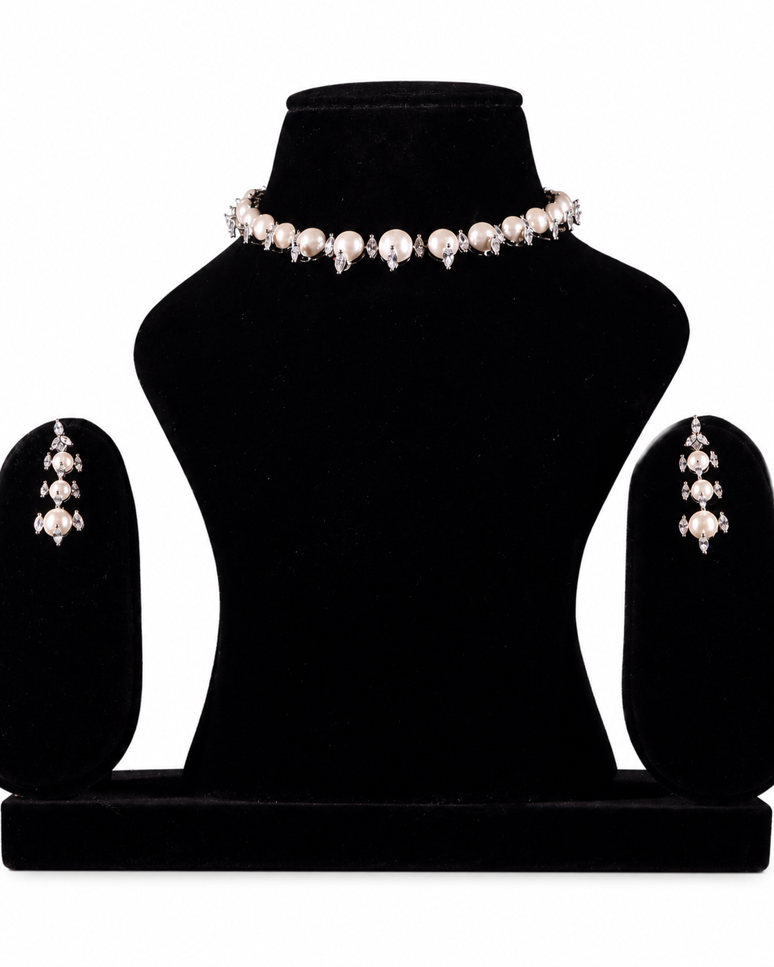 Pearl Cascade Necklace Set