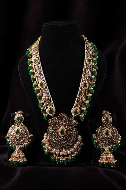 "KYARA" Pine Green Full Bridal Set (9 pcs)