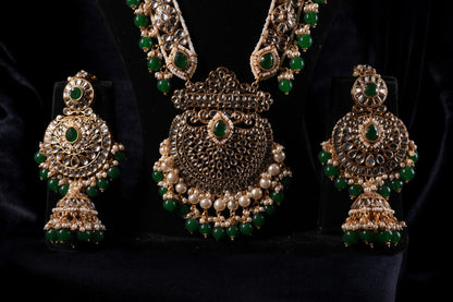 "KYARA" Pine Green Full Bridal Set (9 pcs)