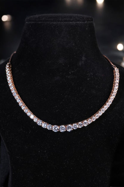 "DMONDE" Lumina Grace Rose Gold Diamond Tennis Set