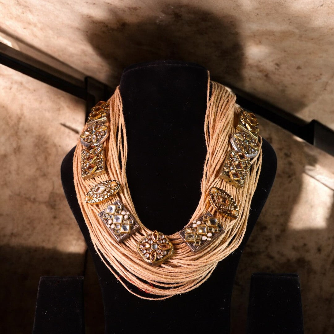 "VIENNA" Jute Neckpiece