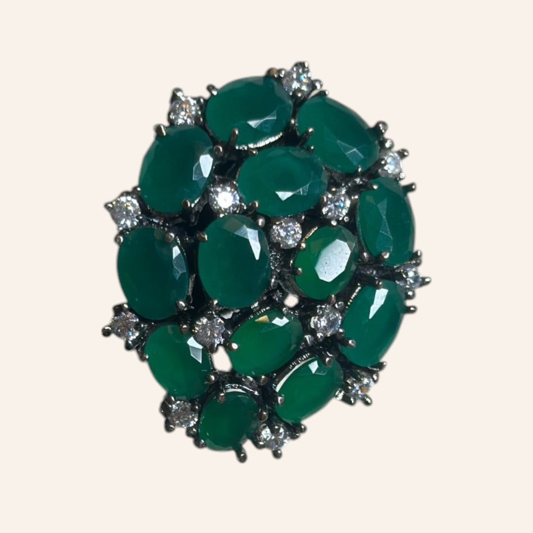 "VIENNA" Lush Emerald Earrings