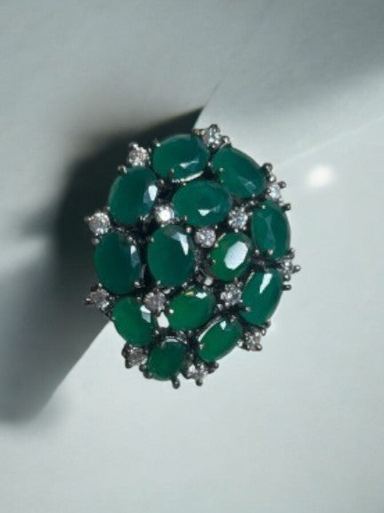 "VIENNA" Lush Emerald Earrings