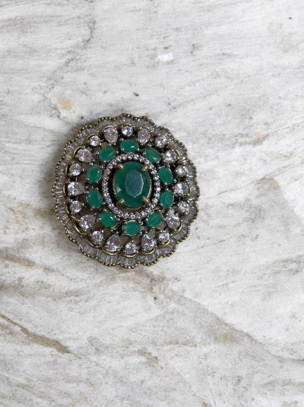 "VIENNA" Emerald Bloom Earrings