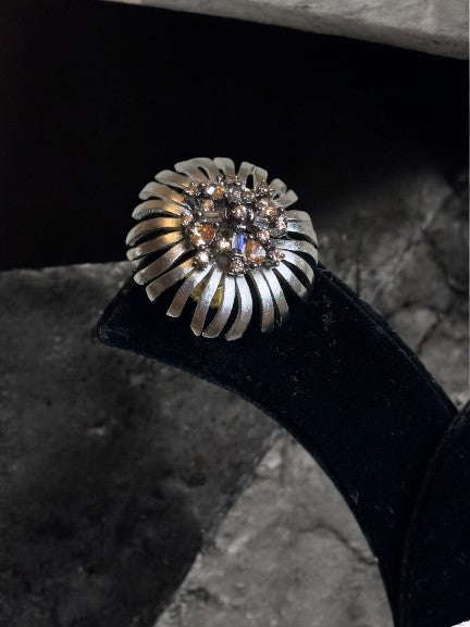 "VIENNA" Silver Bloom Earrings