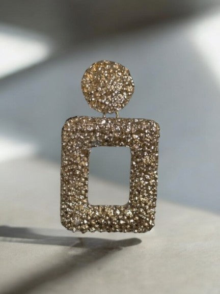 "VIENNA" Gold Frame Earrings