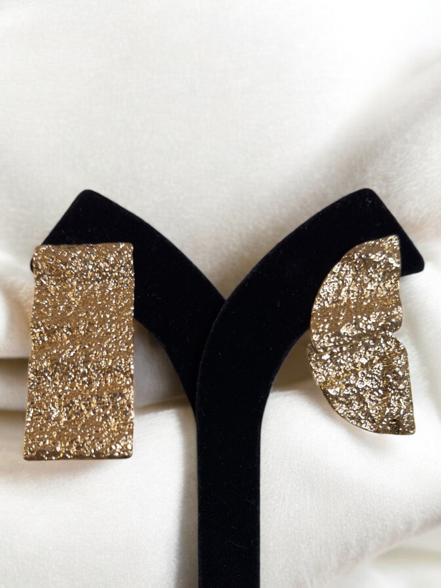 "VIENNA" Two Faced Shimmer Golden Earrings