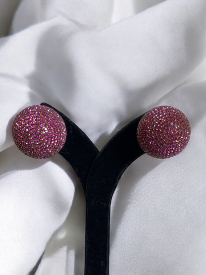 "VIENNA" Glitz Pink Earrings