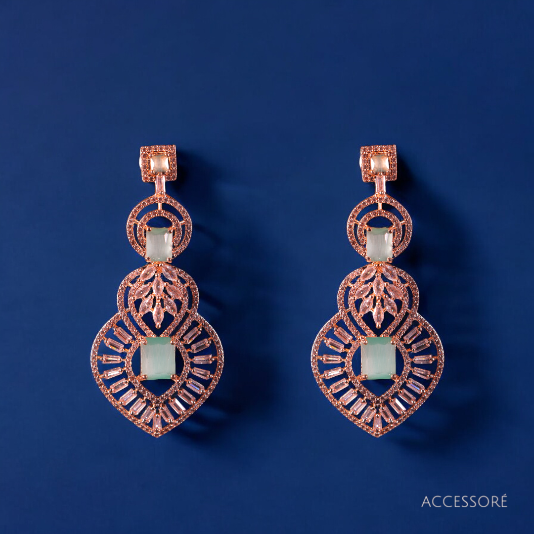 "AMARA" Oxidized Gold Earrings