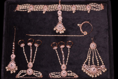"KYARA" Ivory Gold Full Bridal Set (9 pcs)