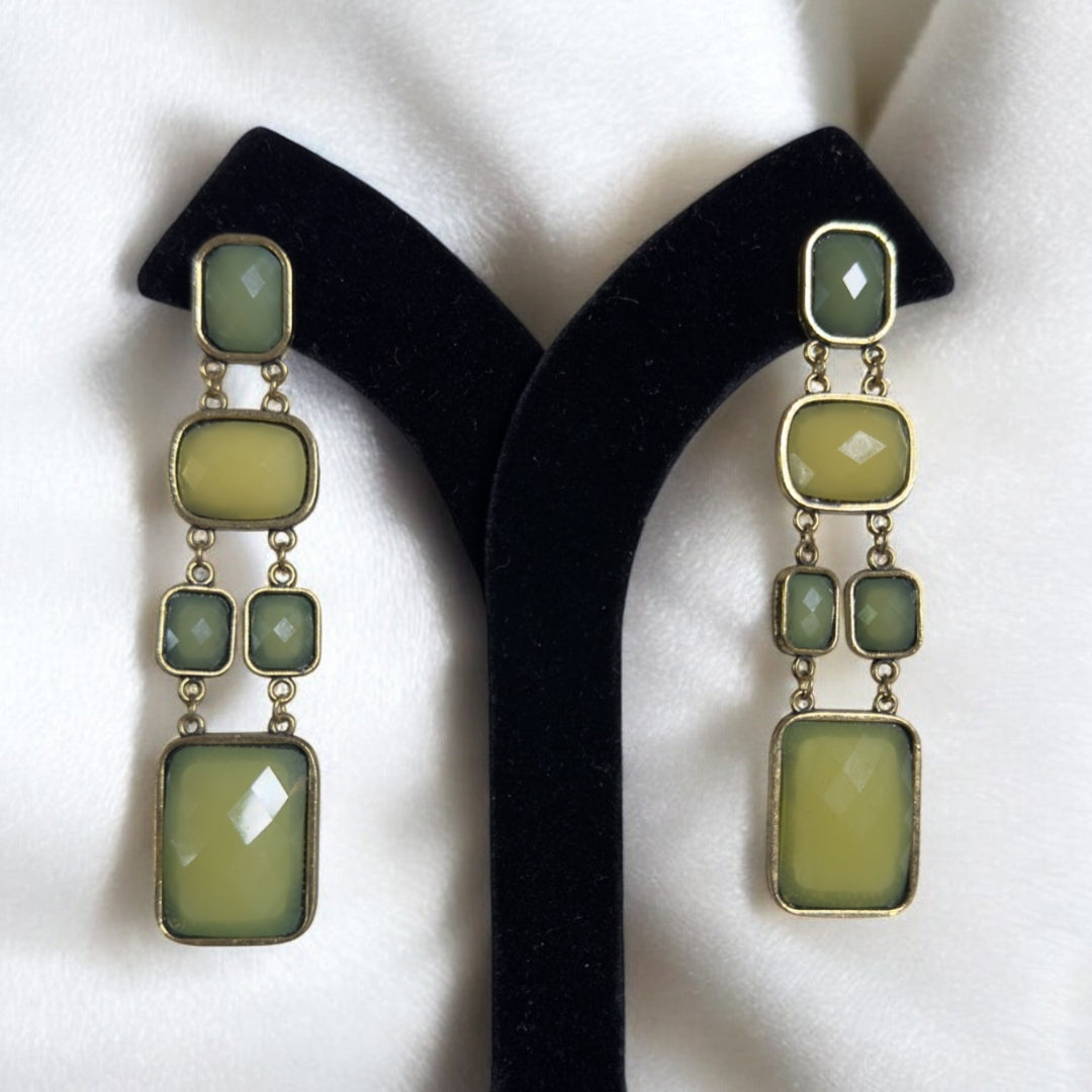 "VIENNA" Earth Green Earrings