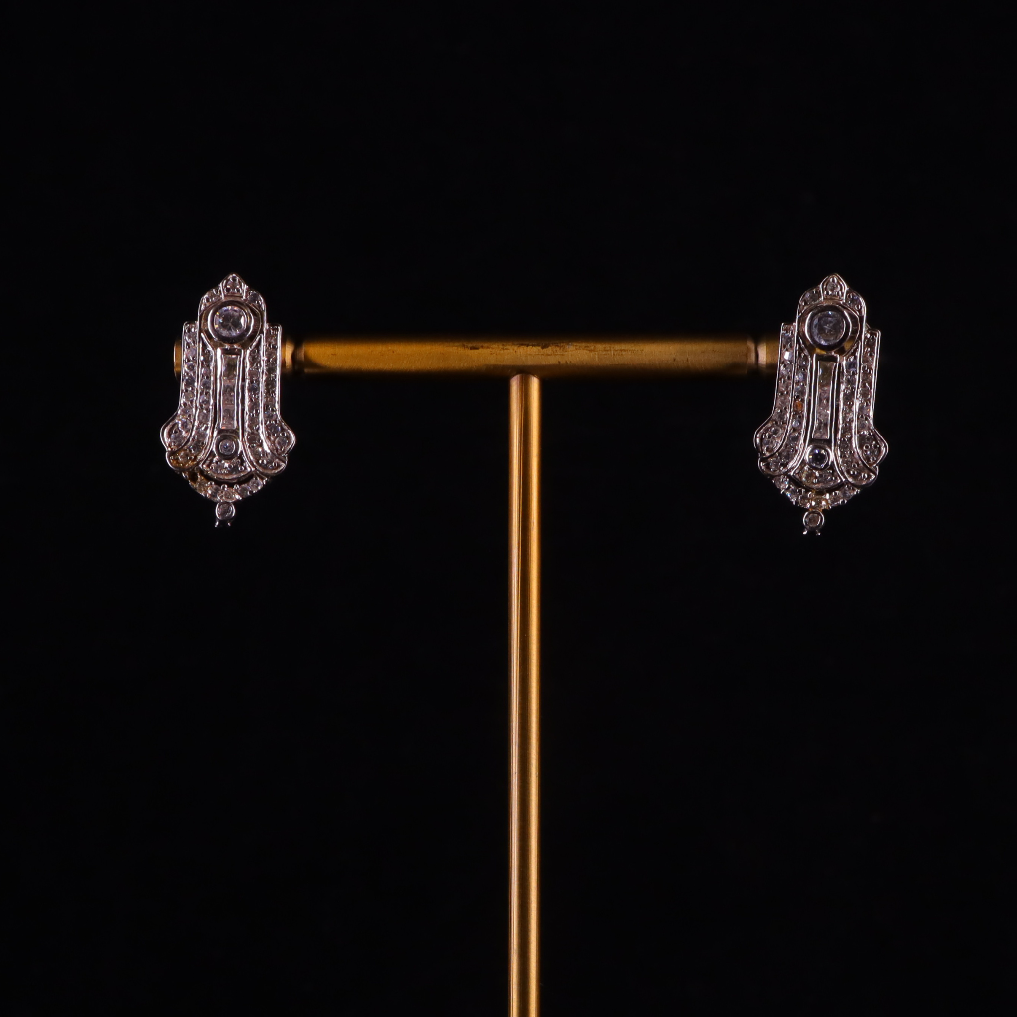 "VIENNA" Diamond Eye Earrings