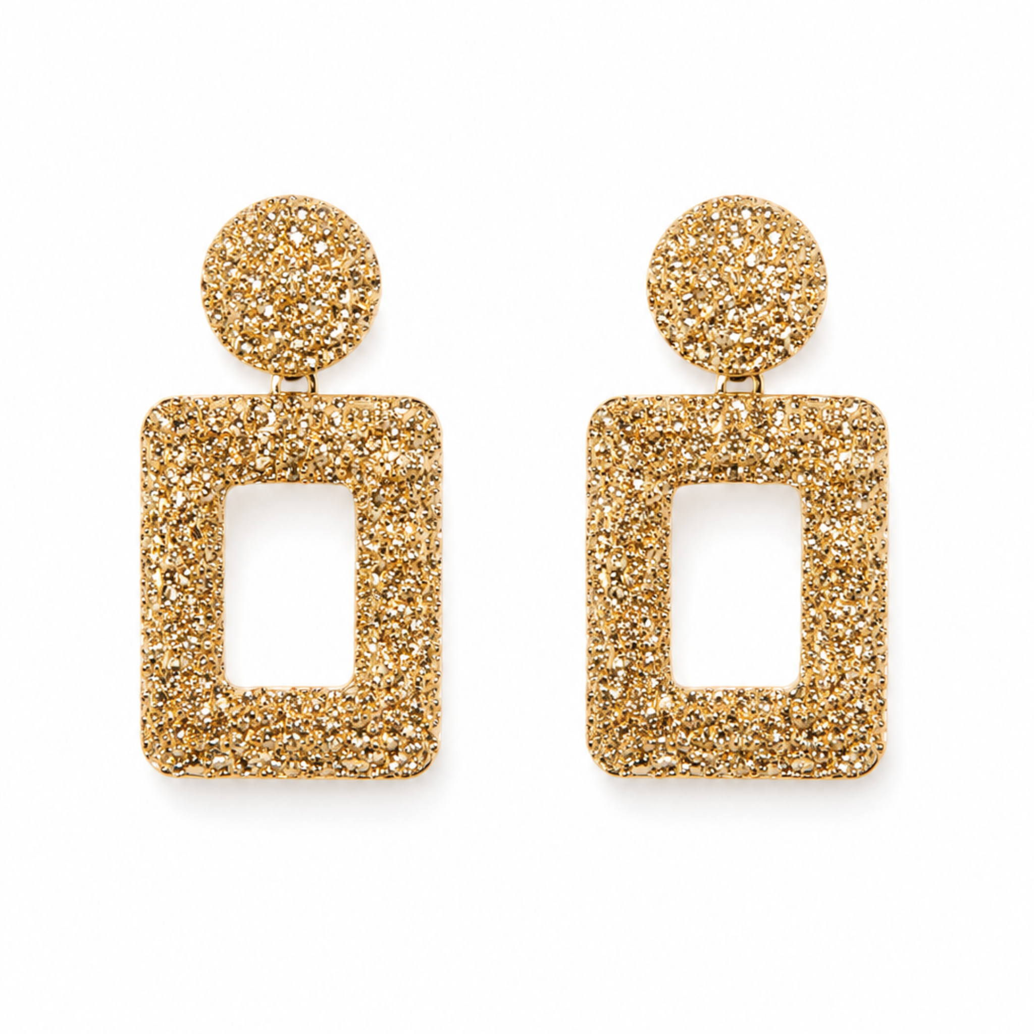 Gold Frame Earrings