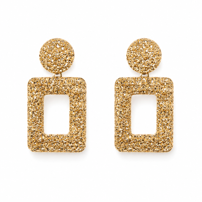 Gold Frame Earrings