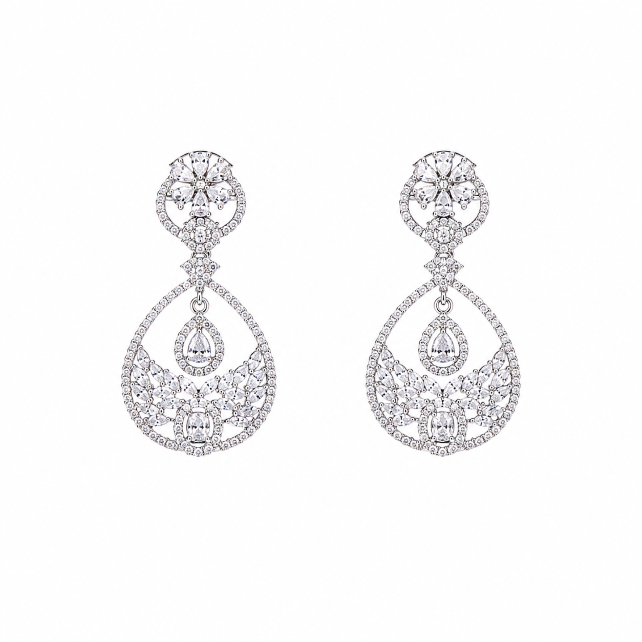 Silver Shade Earrings