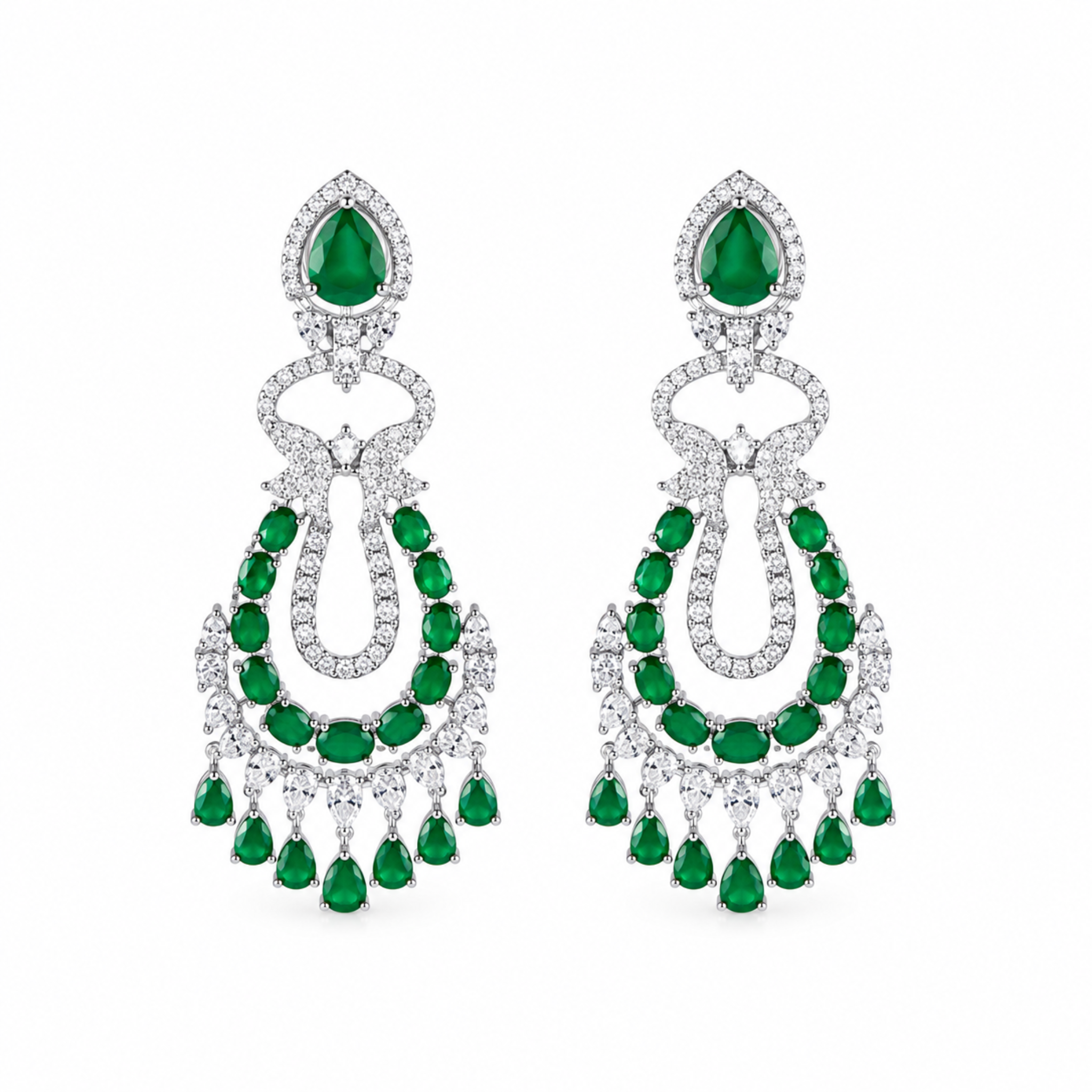 Emerald Rani Drop Earrings